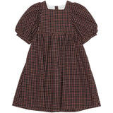 brunobruno nation Marron Plum Check Alva Kjole