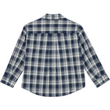 brunobruno nation Mood Indigo Blue Check Virgil Navy Check Skjorte