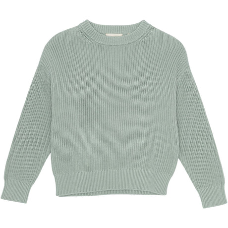 brunobruno nation Aqua Gray Sienna Sweater