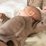 That's Mine Brown Melange Becca Omslags Bodystocking Bow