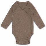 That's Mine Brown Melange Becca Omslags Bodystocking Bow