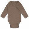 That's Mine Brown Melange Becca Omslags Bodystocking Bow