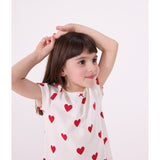 Petit Bateau MARSHMALLOW/TERKUIT Kort Ermer Kjole
