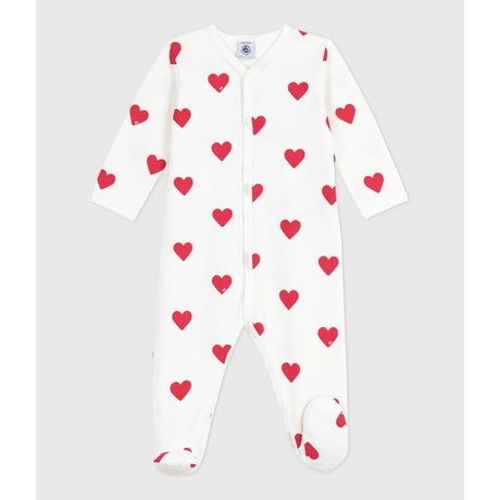 Petit Bateau Hearts Sleepsuit