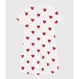 Petit Bateau MARSHMALLOW/TERKUIT Kort Ermer Kjole