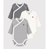 Petit Bateau Navy/White 3-pakning Body