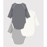 Petit Bateau Navy/White 3-pakning Body
