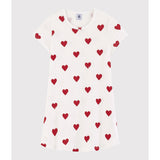 Petit Bateau MARSHMALLOW/TERKUIT Kort Ermer Kjole