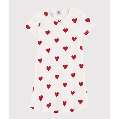 Petit Bateau MARSHMALLOW/TERKUIT Kort Ermer Kjole