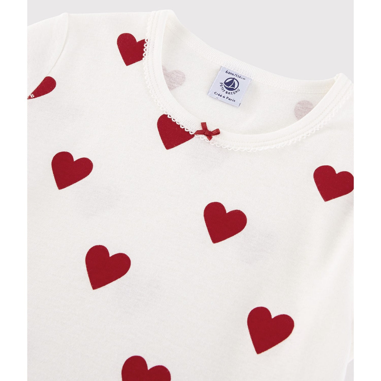 Petit Bateau MARSHMALLOW/TERKUIT Kort Ermer Kjole