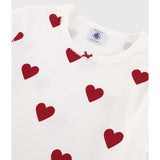 Petit Bateau MARSHMALLOW/TERKUIT Kort Ermer Kjole