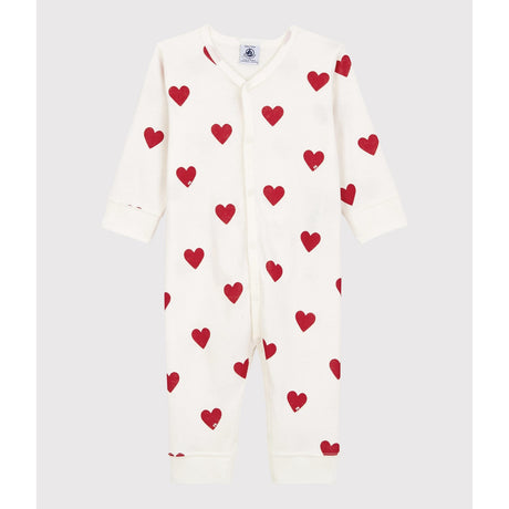 Petit Bateau MARSHMALLOW/TERKUIT Footless Sleepsuit