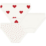 Petit Bateau Hearts Truser 3-Pack