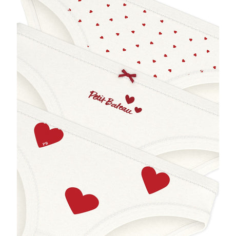 Petit Bateau Hearts Truser 3-Pack