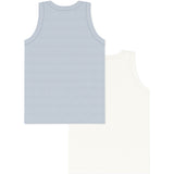 Petit Bateau Blue Stripe Undershirt 2-pakning