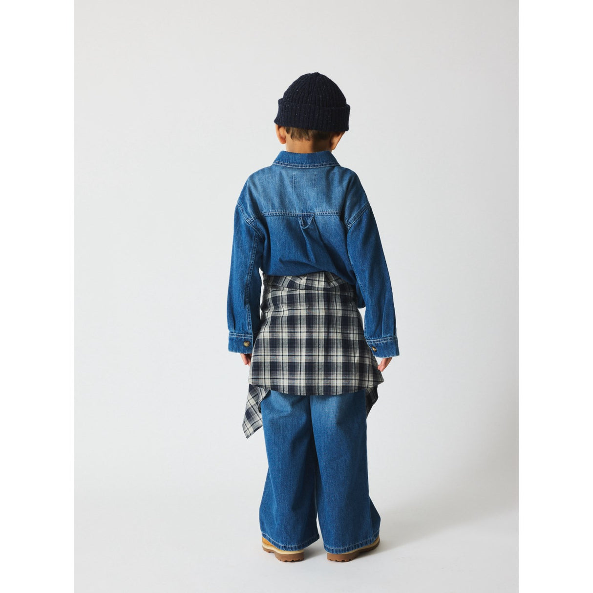 brunobruno nation Mid Blue Denim Ina Denim Skjorte