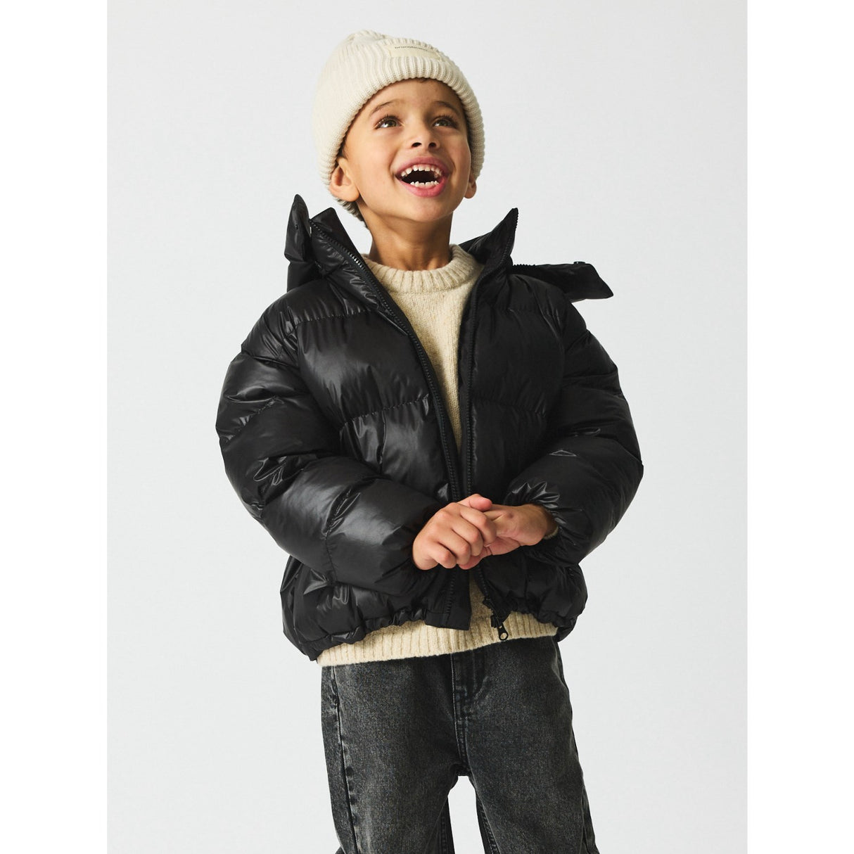 brunobruno nation Jet Black Edith Puffer Jakke