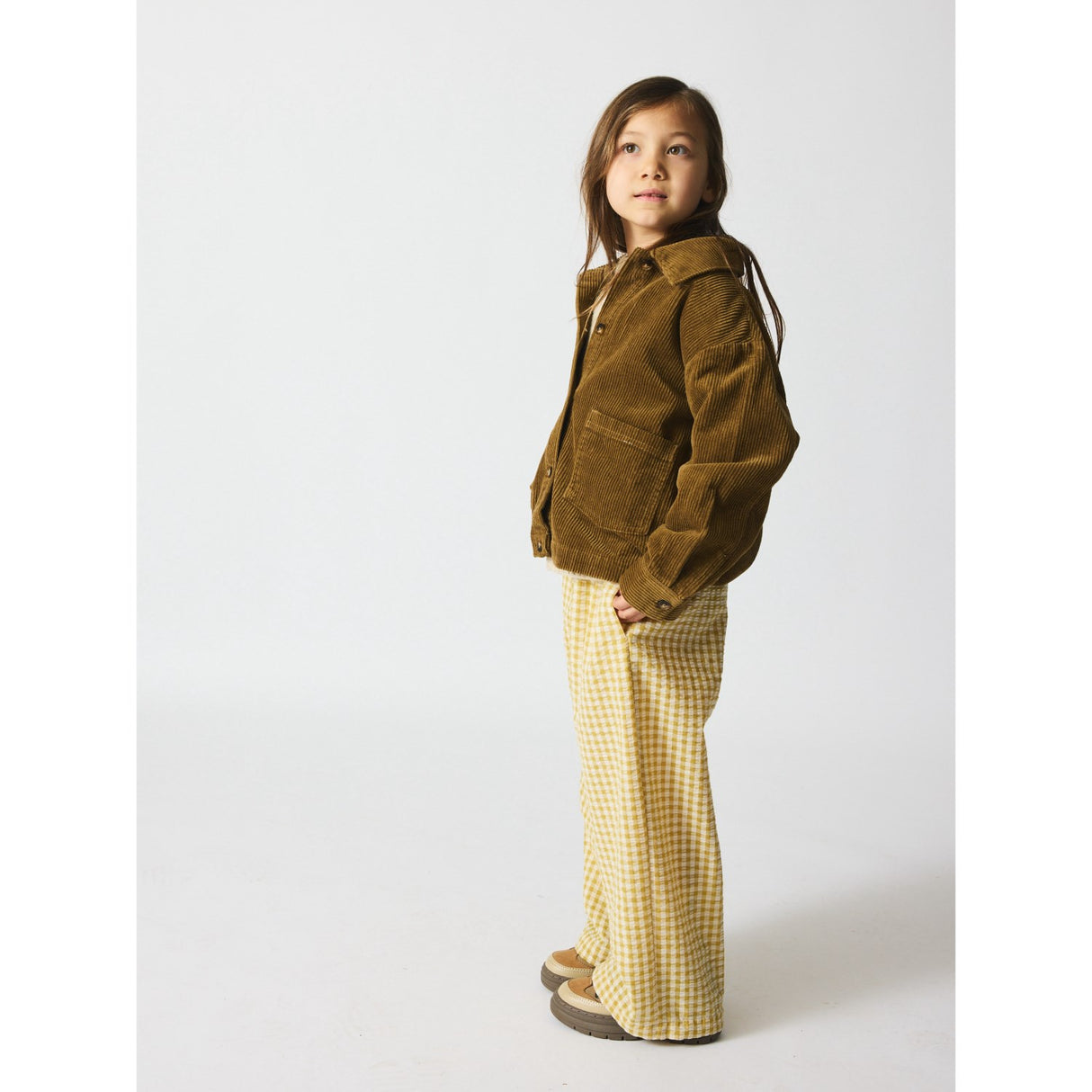 brunobruno nation Khaki Green Sena Corduroy Overshirt