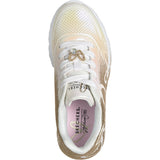 Skechers White Uno Lite - Heartdust Forever