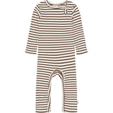 Petit Piao Chestnut Striped Ppsky L_S Buksedrakt
