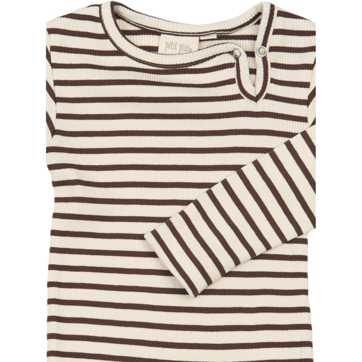 Petit Piao Chestnut Striped Ppsky L_S Buksedrakt