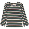Petit Piao Trekking Green Multistriped Ppsong Bluse