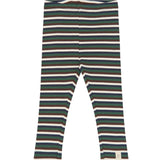 Petit Piao Trekking Green Multistriped Ppsong Leggings