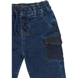 Petit Piao Blue Denim Ppgelm Denim Bukser
