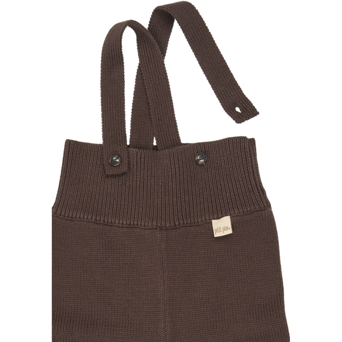 Petit Piao Chestnut Ppdag Højt Stropp Strikk Bukser