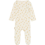 Petit Piao Eggnog Rabbit Aop Ppdio L_S Buksedrakt Fold Feet Pointelle Nb