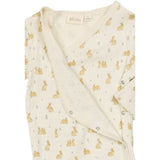 Petit Piao Eggnog Rabbit Aop Ppdio L_S Buksedrakt Fold Feet Pointelle Nb