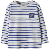 Name It Light Grey Melange Deep Ultramarine Nmmkristian Ls Nreg Topp Pb