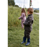 Mikk-Line Dark Brown Melange Ull Bukser
