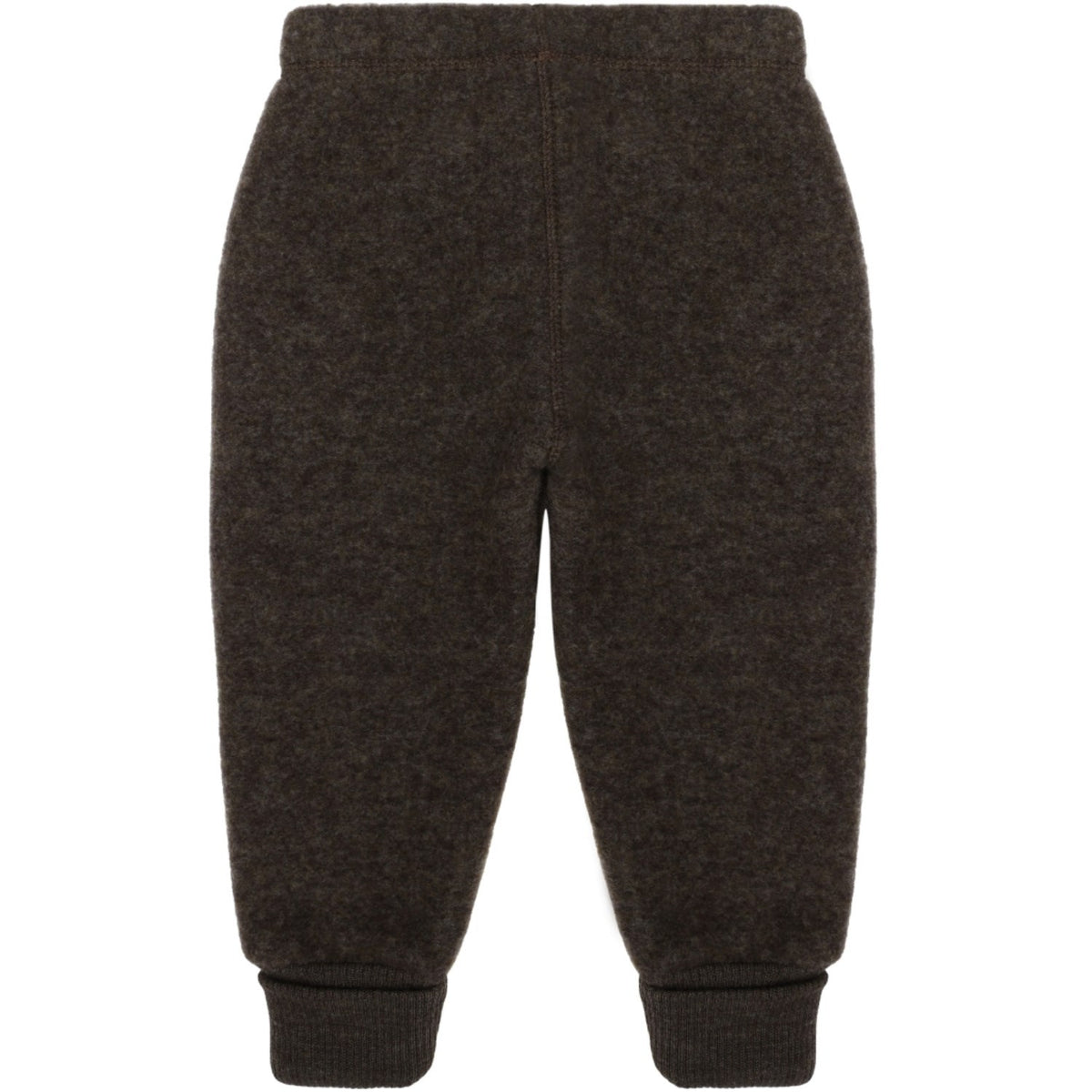 Mikk-Line Dark Brown Melange Ull Bukser