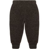 Mikk-Line Dark Brown Melange Ull Bukser
