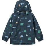 LIEWOOD Cars / Classic Navy Pedia Regntøy Sett