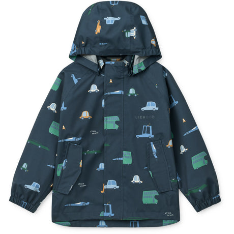 LIEWOOD Cars / Classic Navy Pedia Regntøy Sett