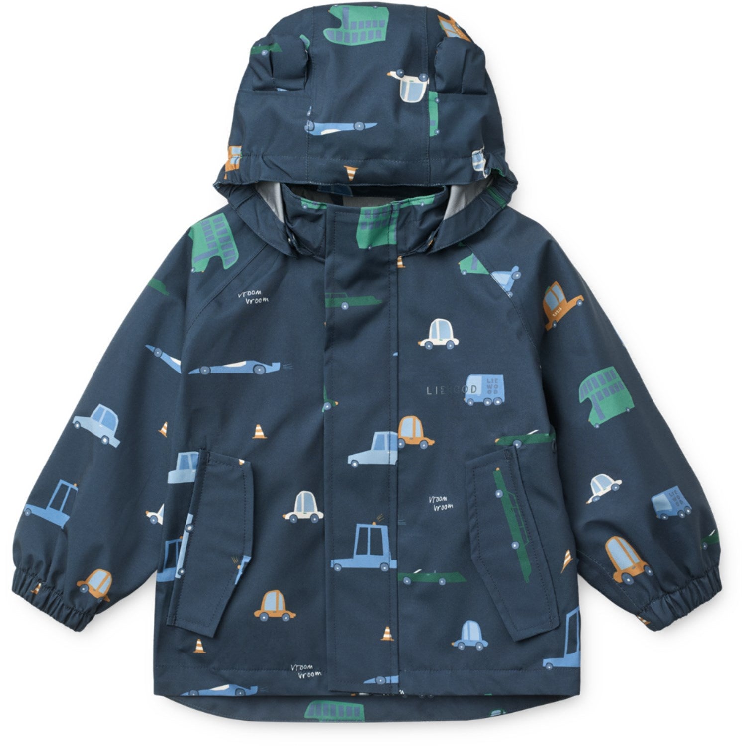 LIEWOOD Cars / Classic Navy Manu Regntøy Sett