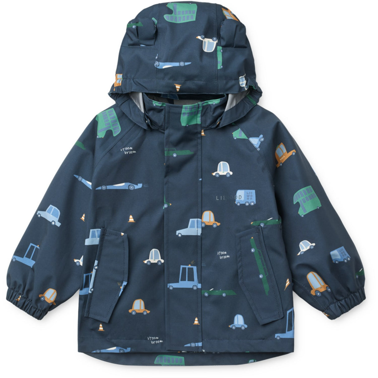 LIEWOOD Cars / Classic Navy Manu Regntøy Sett
