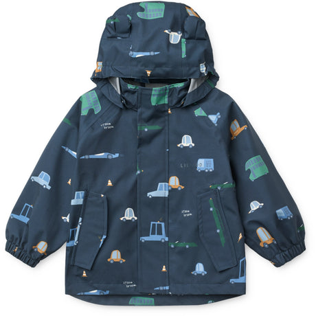 LIEWOOD Cars / Classic Navy Manu Regntøy Sett