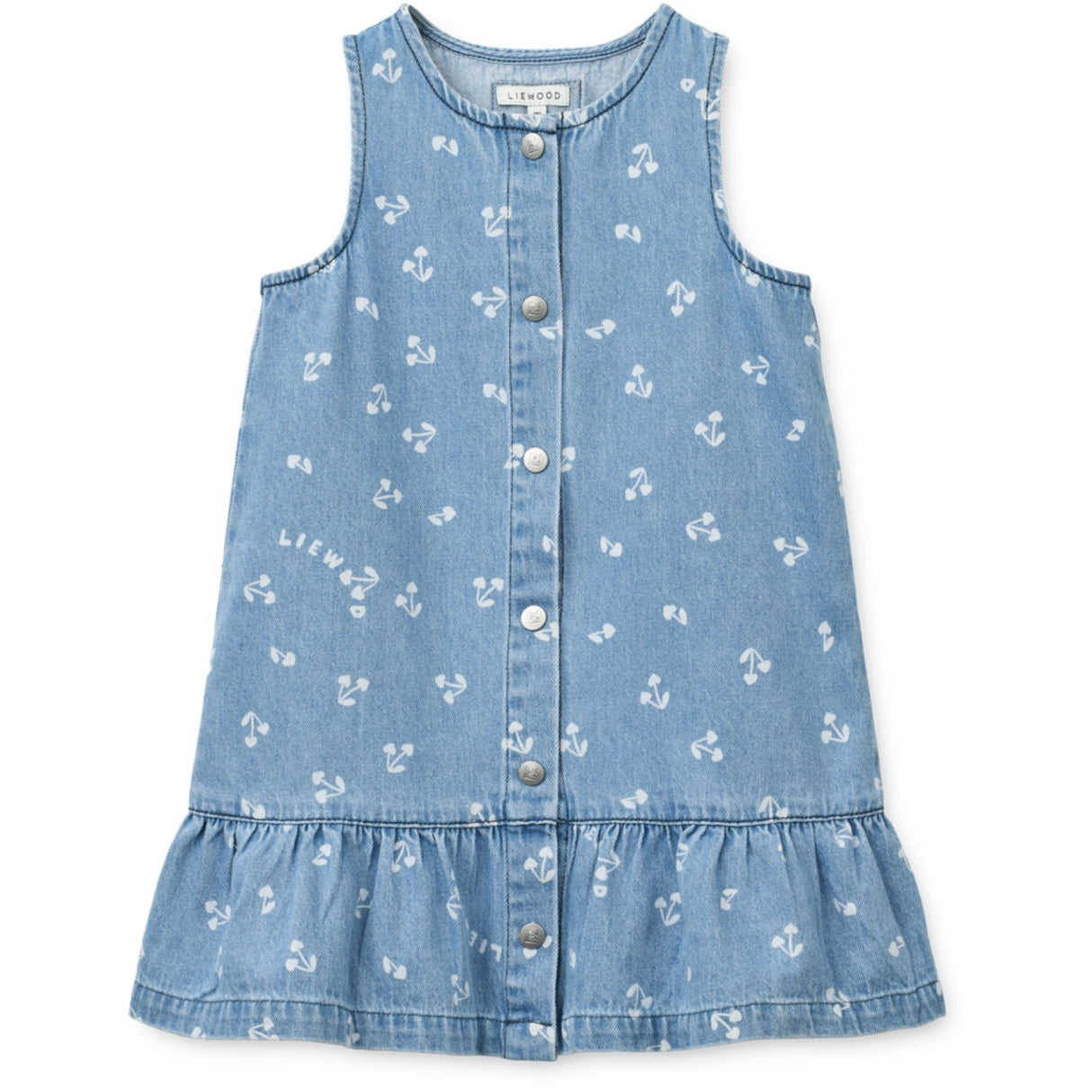 LIEWOOD Cherry Heart Sandy / Denim Sybilla Light Denim Kjole