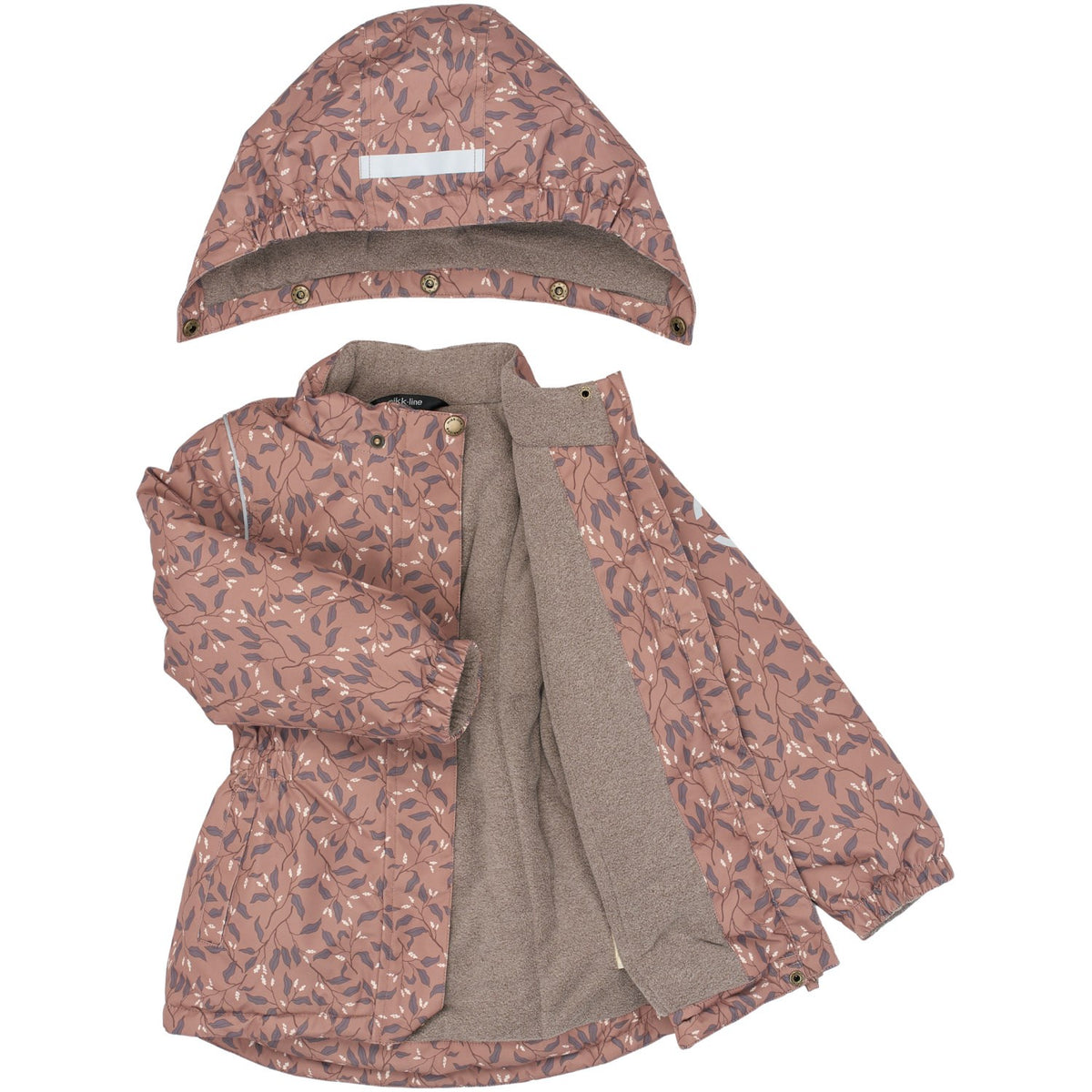 Mikk-Line Leaf AOP Winter Jakke Waist AOP