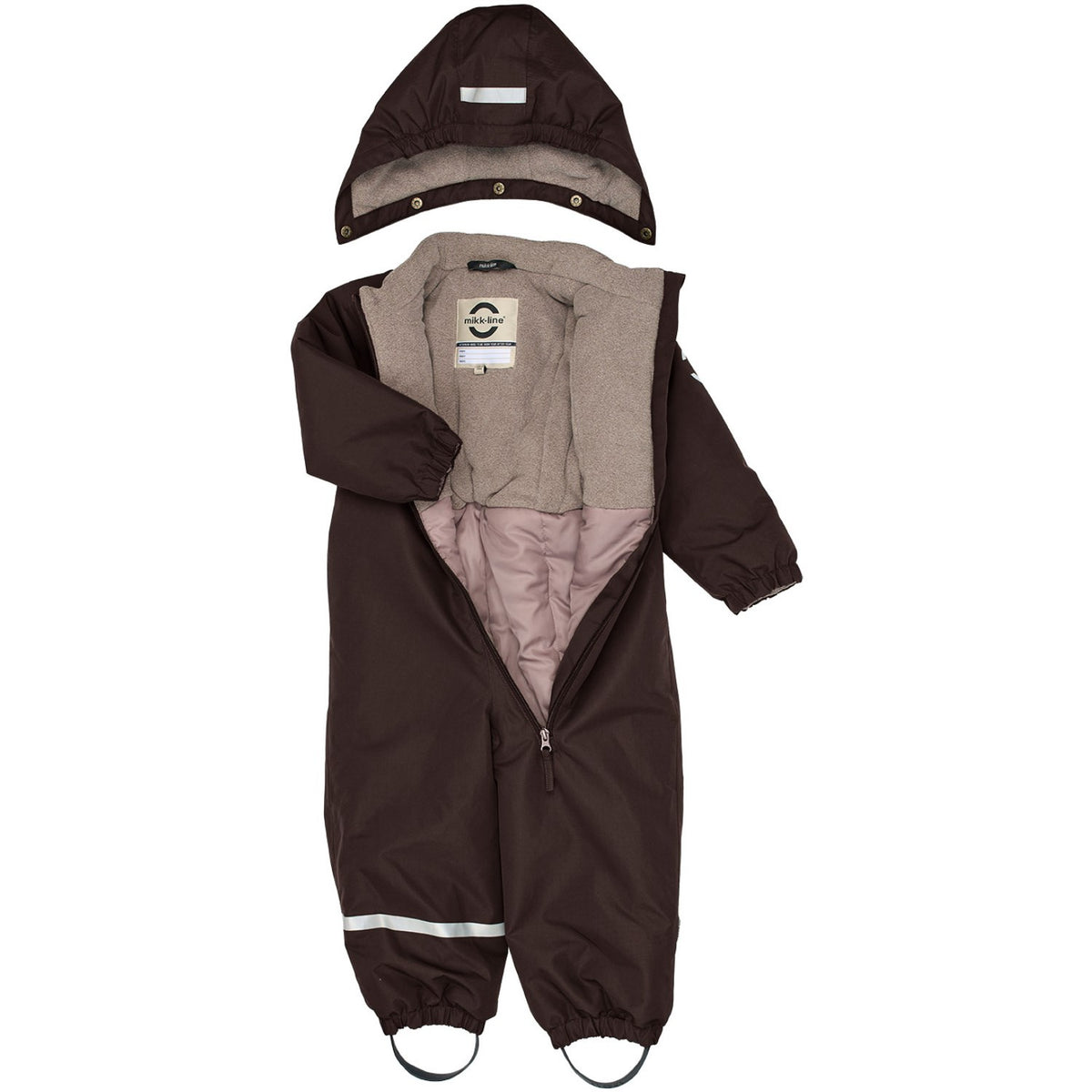 Mikk-Line Coffee Bean Snow Drakt Solid Brown