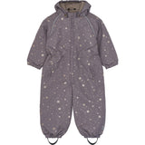Mikk-Line Snowflake AOP Polyester Junior Drakt - Glitter