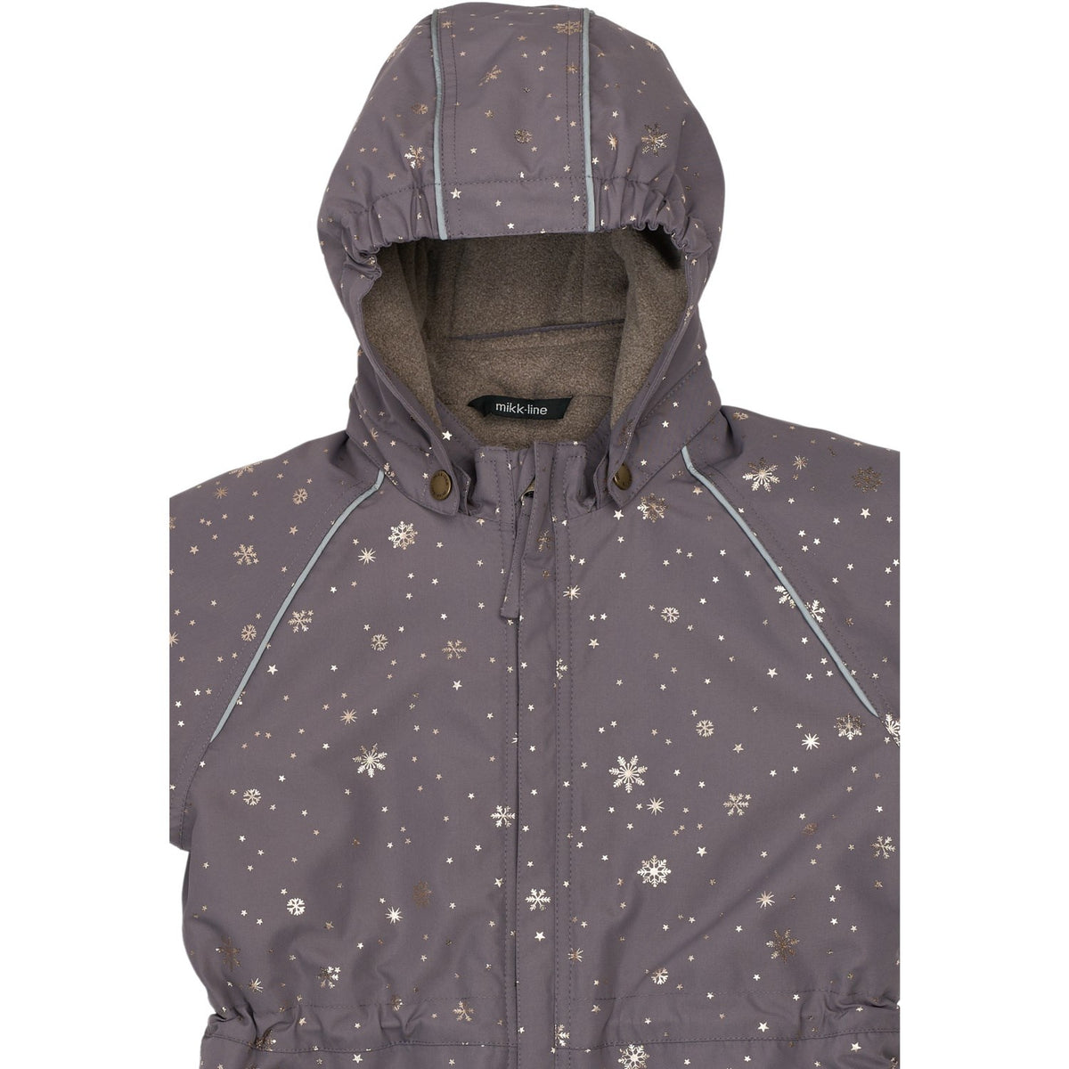 Mikk-Line Snowflake AOP Polyester Junior Drakt - Glitter