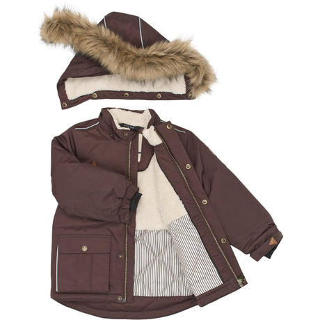 Mikk-Line Coffee Bean Twill Nylon Boy Parca