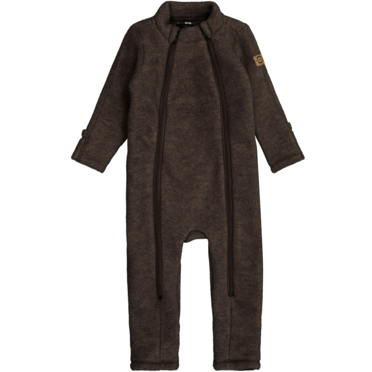 Mikk-Line Dark Brown Melange ulldress