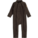 Mikk-Line Dark Brown Melange ulldress