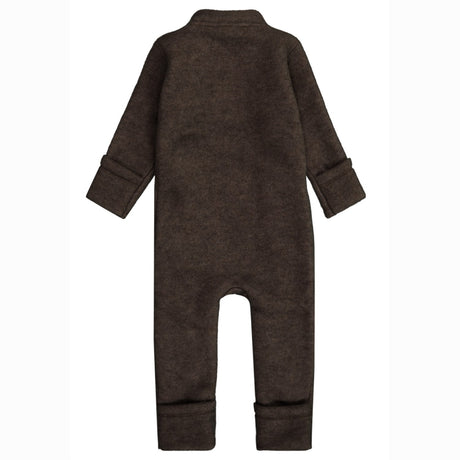 Mikk-Line Dark Brown Melange ulldress