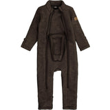 Mikk-Line Dark Brown Melange ulldress